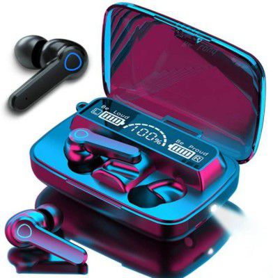 myxes New Edition TWS M19 Gaming Earbuds Bluetooth 5.0 Wireless LED Digital Display N8 Bluetooth Headset  (Black, In the Ear)