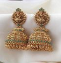 Nagneshi Art Partywear, wedding Jhumka Beads Alloy Jhumki Earring...