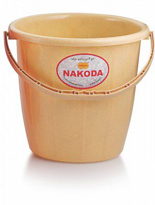 Nakoda Turbo Opaque Bucket Plastic Bathroom Bucket - 5 Litre, (Color May Vary), (22.3(D) x 20.8) cm