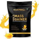 Nakpro Gold Mass Gainer Powder 1 Kg, Mango| Lean Muscle Whey Protein Mass Gainer | 21g Protein, 68g Carb, 372 Calories Per Scoop...