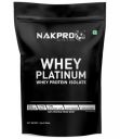 Nakpro Platinum 100% Whey Protein Isolate 30.4g Protein - 1 Kg Unflavoured - (30 Servings) ...
