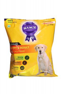 [Pack of 2] Namie Vegetarian Dry Dog Food, Complete & Balanced Food for Puppy & Adult Dogs, 5Kg