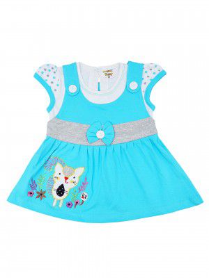 NammaBaby Baby Girl's A-Line Mini Frock Dress (Pack of 1)