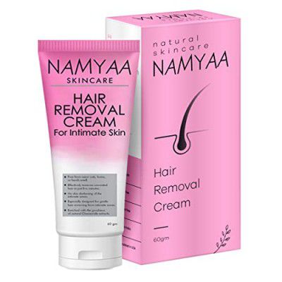 Namyaa Hair Removal Cream for Intimate Skin women 60gm with After Wax Soothing Serum with Vitamin C 30gm