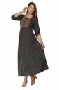 NANAK FEB Women's Embroidery Rayon Anarkali Kurti for Girls Printed Regular Wear Long Kurta...