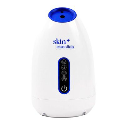 Nano Ionic Facial Steamer by Skin Essentials - 4 Steam Settings : Hot, Cold, Warm & Skin Beauty Steam - LED Display, Blackhead Remover, Deep Pore Cleansing, Hydrating Glow, Anti-Aging Skincare - Home 