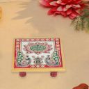 nantan Handicrafts Painted Marble Chowki ...