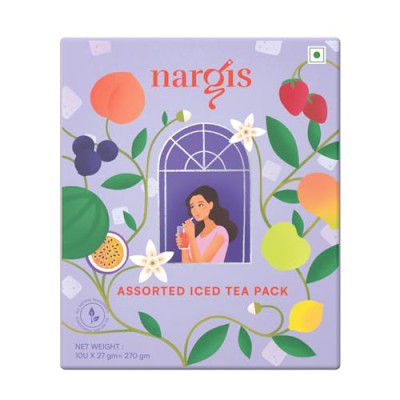 Nargis Premium Assorted Iced Tea Pack of 10 | 300gm
