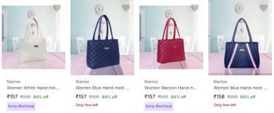 Nariox Handbags Upto 84% Off 