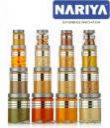 nariya Plastic Grocery Container - 1200 ml, 650 ml, 350 ml, 250 ml  (Pack of 16, Silver)...
