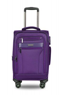 Nasher Miles Berlin Expander Soft-Sided Luggage 20 inch | 55cm | 8 Wheels Small Trolley Bag for Travel