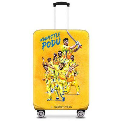 Nasher Miles Eco Friendly Polyester 65 cm (24 Inch) Medium Protective Luggage Cover (Yellow)