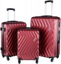 NASHER MILES  Hard Body Set of 3 Luggage - Lombard set of 3 - Maroon...
