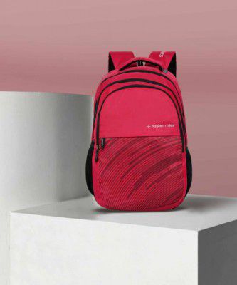NASHER MILES  Large 45 L Backpack Wave Backpack for Men & Women | 3 compartment/Casual/College Bag | Red, 45L  (Red)