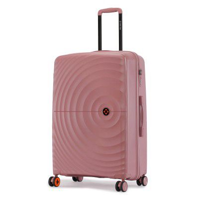 Nasher Miles Polypropylene Spinner Seattle Hard-Sided Check-in Luggage 28 inch | 75cm | 8 Wheels Large Trolley Bag for Travel | Suitcase (Rose Gold)