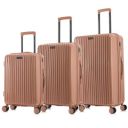 Nasher Miles Pondicherry Hard-Side Polypropylene Luggage Set of 3 Rose Gold Trolley Bags (55, 65 & 75 Cm)...