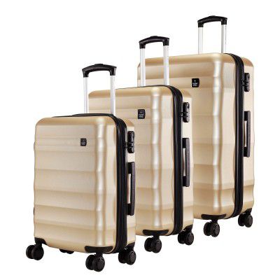 Nasher Miles Rome Expander| Hard-Side| Luggage Set of 3 Bronze Trolley|Travel|Tourist Bags (55, 65 & 75 Cm)