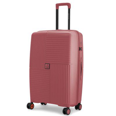Nasher Miles Singapore Hard-Sided Polypropylene 8 Wheels Double Spinner |75cm Trolley Bag,Large