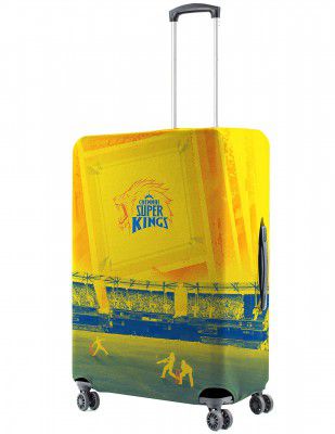 Nasher Miles x Chennai Super Kings (CSK) Polyester Yellow Straight Outta Chepauk 55 cm (20 Inch) Small Protective Luggage Cover