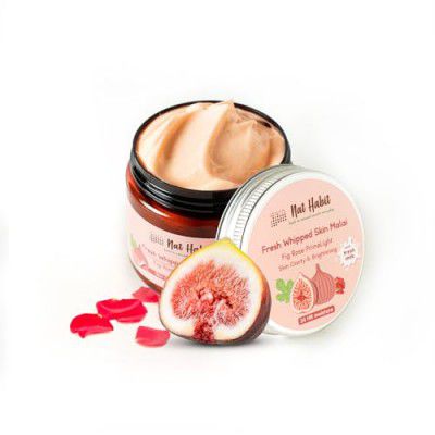Nat Habit Fig Rose, Skin Malai, Body Cream, Body Butter, Cold Cream Winter | Skin Brightening, 24 HR Moisture, Shea Butter, Milk, Body Lotion - 200ml (Pack of 1)