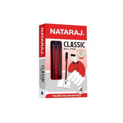 NATARAJ Classic Ball Pen | Black - 20 Pcs