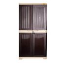 National Planet Power Medium Plastic Storage Cabinet,Brown & Beige...
