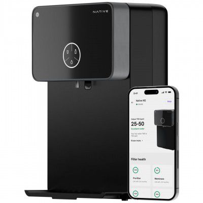 Native by Urban Company M2 RO Water Purifier | No Service for 2 Years | Smart iOT-enabled Monitoring | RO+UV+Copper+Alkaline | 8L Storage | 4-in-1 Health Booster