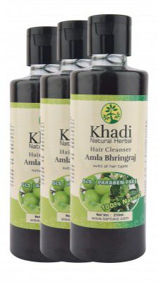 NATURAL HERBAL AMLA & BHRINGRAJ SLS & PARABEN FREE SHAMPOO -PACK OF 3