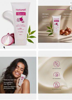 Naturali Hairfall Arrest Conditioner with Red Onion & Bhringraj 
