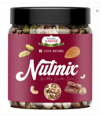 Nature Aahar premium dryfruitmix cashew ,almond,raisins,dates,mixed dried fruits (500gm)