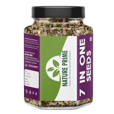 Nature Prime 7 in 1 Seeds Mix 250g - Edible Seeds | Healthy Snacks | 100% Natural and Roasted Seeds