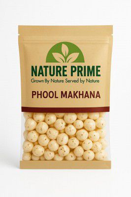 Nature Prime Phool Makhana – Premium Lotus Seeds | Protein-Rich Fox Nuts for Healthy Snacking | (200 G)