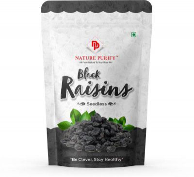 Nature Purify Black Raisins seedless Dry Grapes kali kishmish dry fruits Raisins (1 kg)