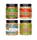 Nature Purify Dry Fruits Festival Gift Pack 1 Kg (Almond, Cashew, Raisins, Apricot - 250g Each)...