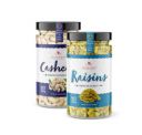 Nature Purify Pure Cashew & Raisins - 1kg (500gm*2) kaju, Raisins | Dry Fruit (jar pack)...