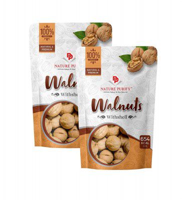 Nature Purify Walnuts With Shell,California Inshell Walnuts,Whole Akhrot,Inshell Walnuts,Akhrot Sabut,Nut (1kg)