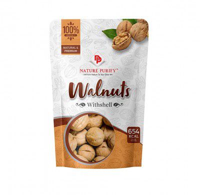 Nature Purify Walnuts With Shell California Inshell Walnuts Whole Akhrot Inshell Walnuts Akhrot Sabut Nut (500g)