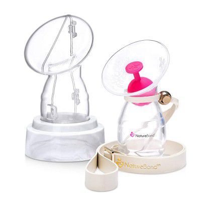 NatureBond Silicone Breastfeeding Manual Breast Pump Milk Saver Suction. 