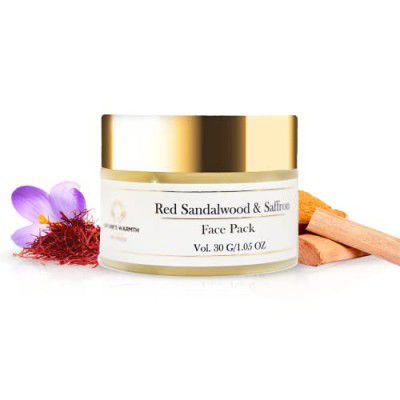 NATURE'S WARMTH Red Sandalwood & Saffron Depigmentation,Tan Removal & Natural Glow Pure and Herbal Ayurvedic Face Pack,All skin type -30 G/1.05 OZ