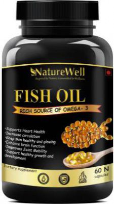 Naturewell Fish Oil (Triple Strength) With 1000Mg Omega 3 (600Mg Epa, 400Mg Dha)  (60 No)