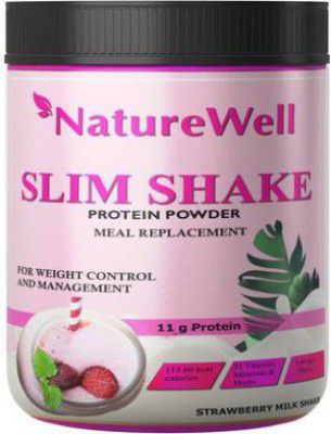 Naturewell Slim Shake For Weight Management Strawberry Flavour Protein Shake (S38) Premium Protein Shake  (200 g, Strawberry)