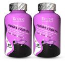Naturyz Fish Oil 1400Mg (Triple Strength) With 1000Mg Omega 3 (600Mg Epa, 400Mg Dha) Combo Pack- 60 Softgels Each (Pack Of 2)...