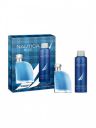 Nautica Men Set Of 2 Blue Eau de Toilette - 50 ml & Deodorant Body Spray - 170 g...