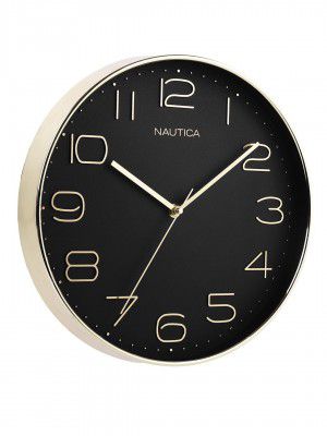 Nautica Modern Wall Clock for Hall with Quartz Silent Sweep Technology | 1pc - 12 Inch(ABS) 