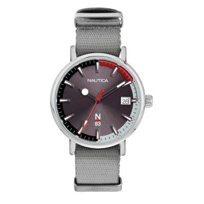 Nautica Round 42mm Gray Dial Analog Men Watch - NAPMYF302