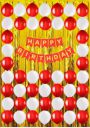 Naveen decoration kit 53 pcs (25+25 pcs Red and White Metallic Balloons, 1 set Red Happy Birthday Banner, 2 pc Foil Curtain)...