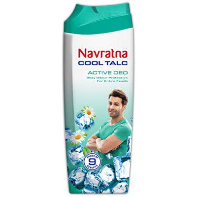 Navratna Cool Talc Active Deo | Talcum Powder - 400gm