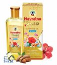 Navratna Gold Ayurvedic Oil | Non Sticky and Non Greasy | Goodness of Almonds and 9 Ayurvedic Herbs |Relieves Body Aches, Sleeplessness, Headache and Fatigue - 200ml...