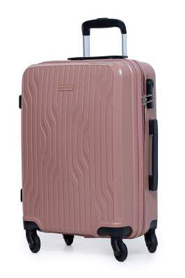 NAVYFONT - Marine - 59 cm Polypropylene Hard Sided Small Cabin Carry On Suitcase Luggage Trolley Bag with Spinner 4 Wheels