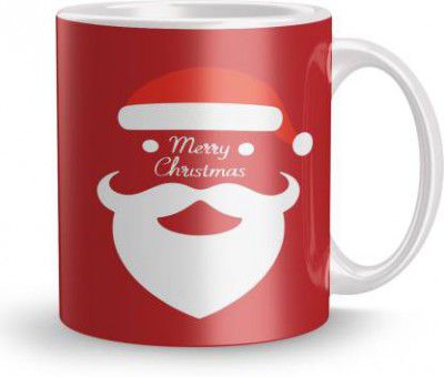 NAWEMA Merry christmas Santa Design Print Gift for Children ,Friend,Girlfriend,friend Ceramic Coffee Mug  (320 ml)